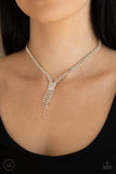 "DOUBLE THE DIVA" GOLD NECKLACE & EARRING SET