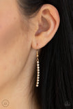 "DOUBLE THE DIVA" GOLD NECKLACE & EARRING SET