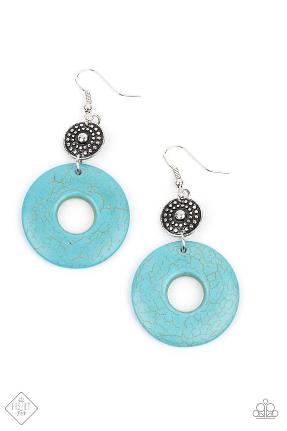 Earthy Epicenter Earring - Blue