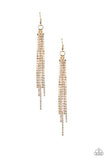 Center Stage Status - Gold - White Rhinestones